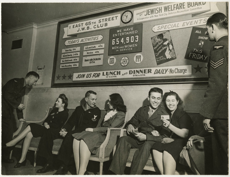 Date: November 9, 1942 Location: 65th Street J.W.B. Club, New York City, Photographer: Eagle, Arnold