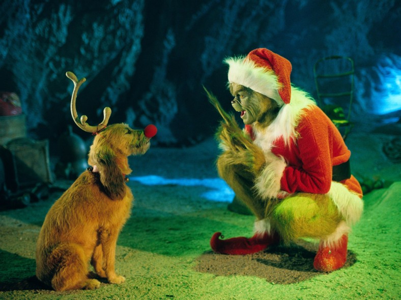Jim Carrey as "The Grinch"